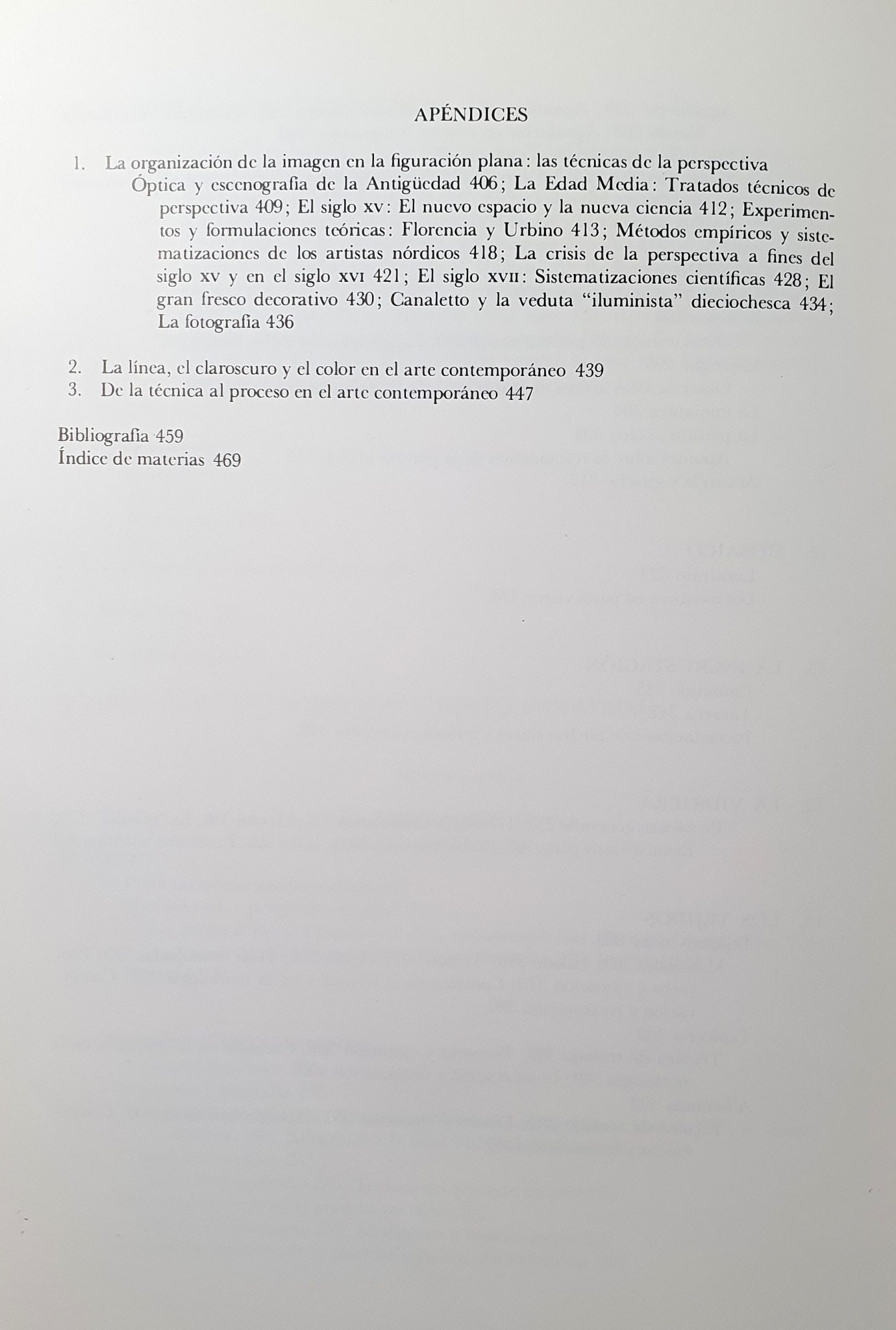 Maltese — Las técnicas artísticas, índice 4