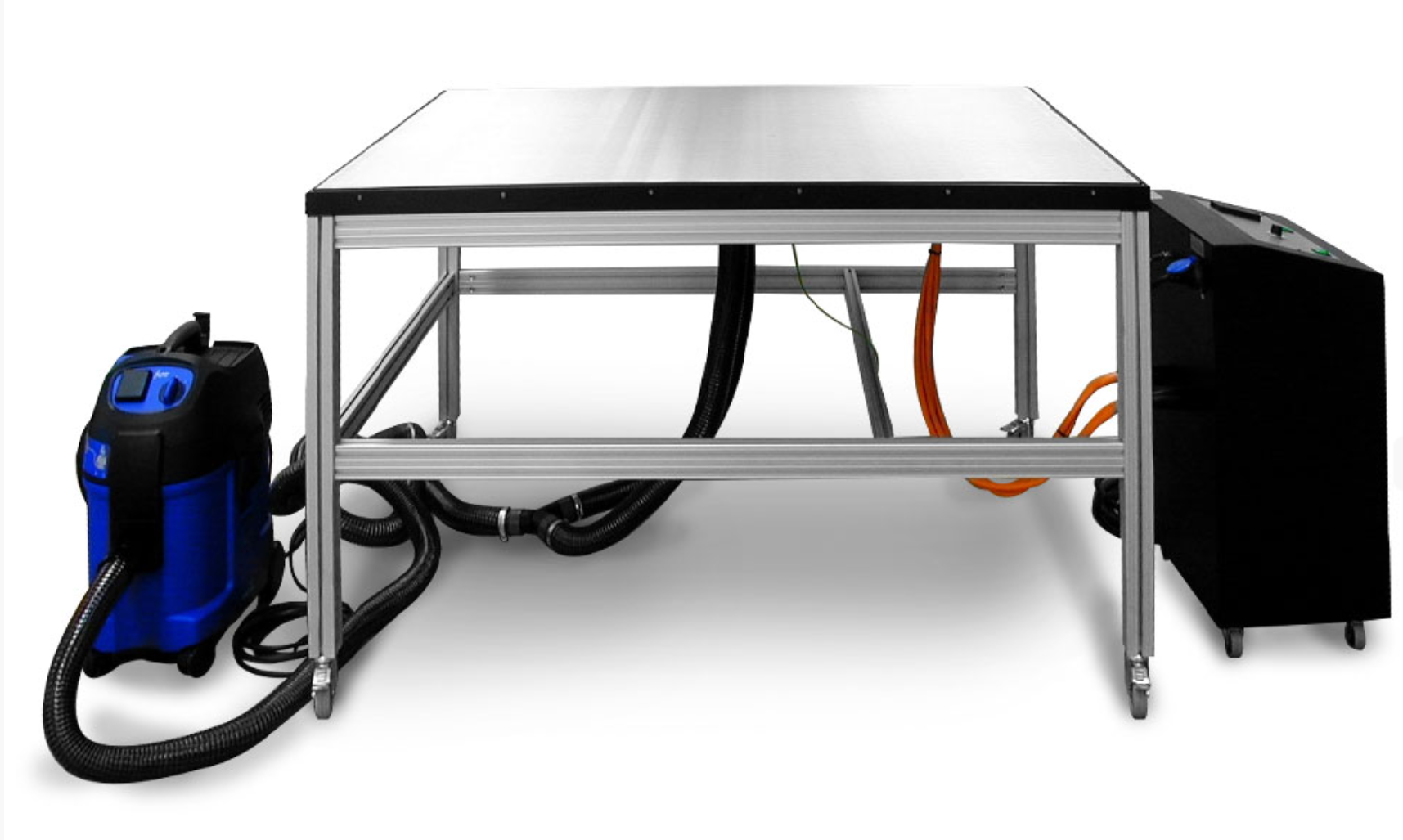 Mesa de vacío utilizada en el entelado moderno