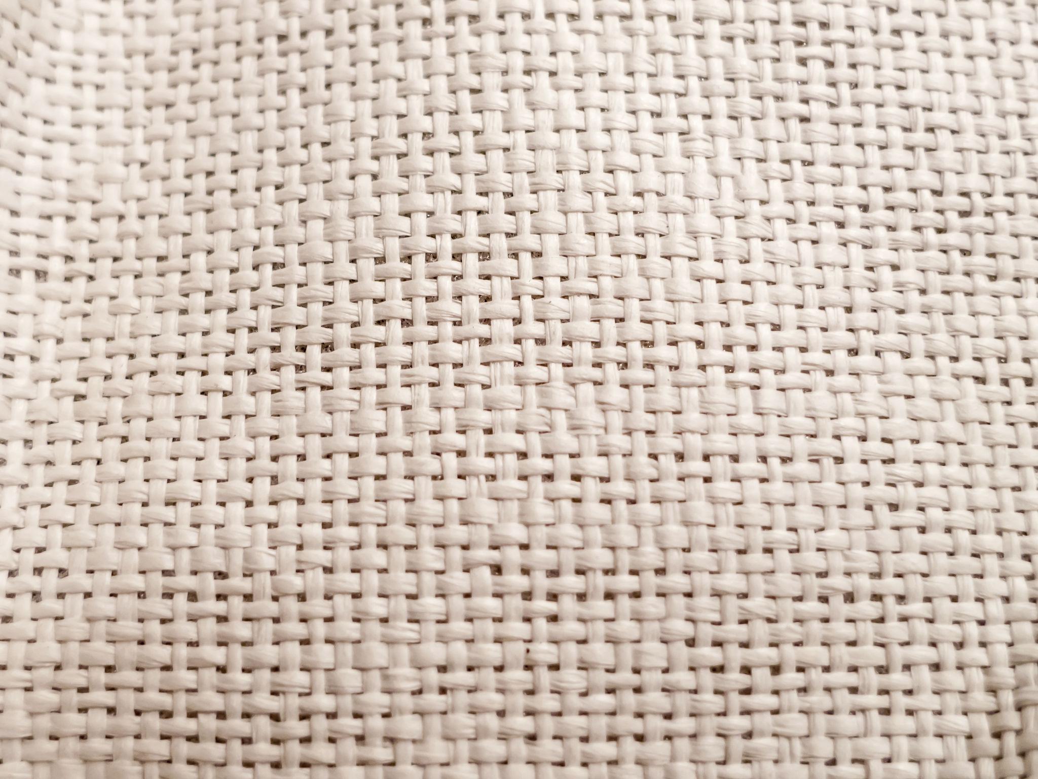 Detalle de tejido de lino natural para soporte pictórico