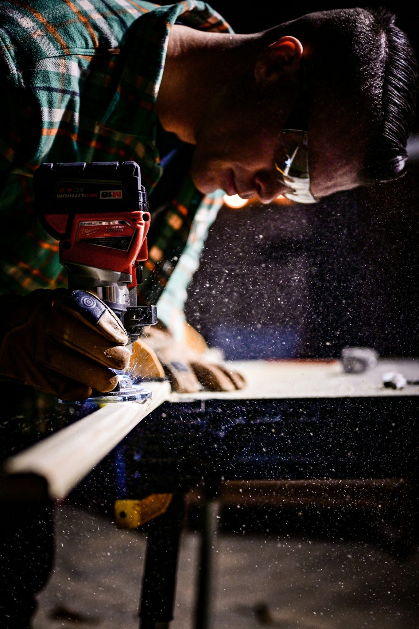 Ambiente de trabajo en taller de restauración