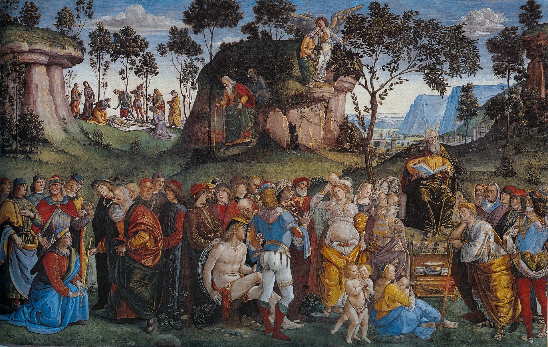 Testamento y muerte de Moisés · Signorelli