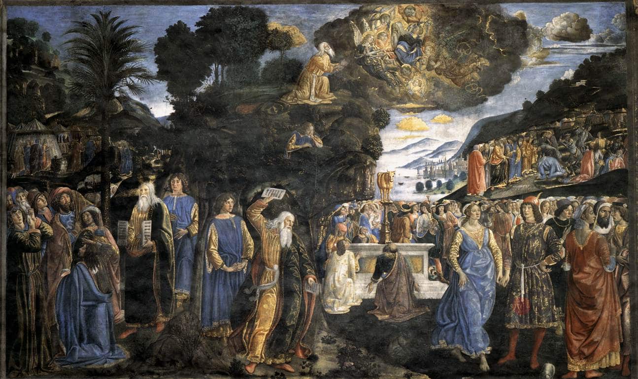 Descenso del monte Sinaí · Rosselli