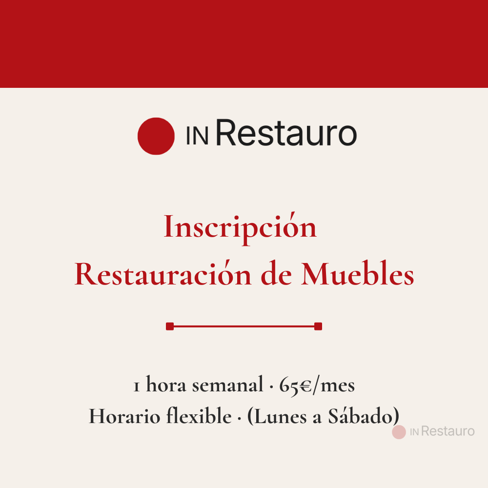 inscripción restauración de muebles