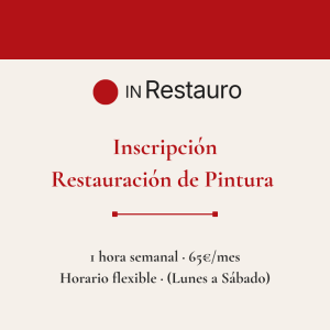 inscripción restauración de pintura