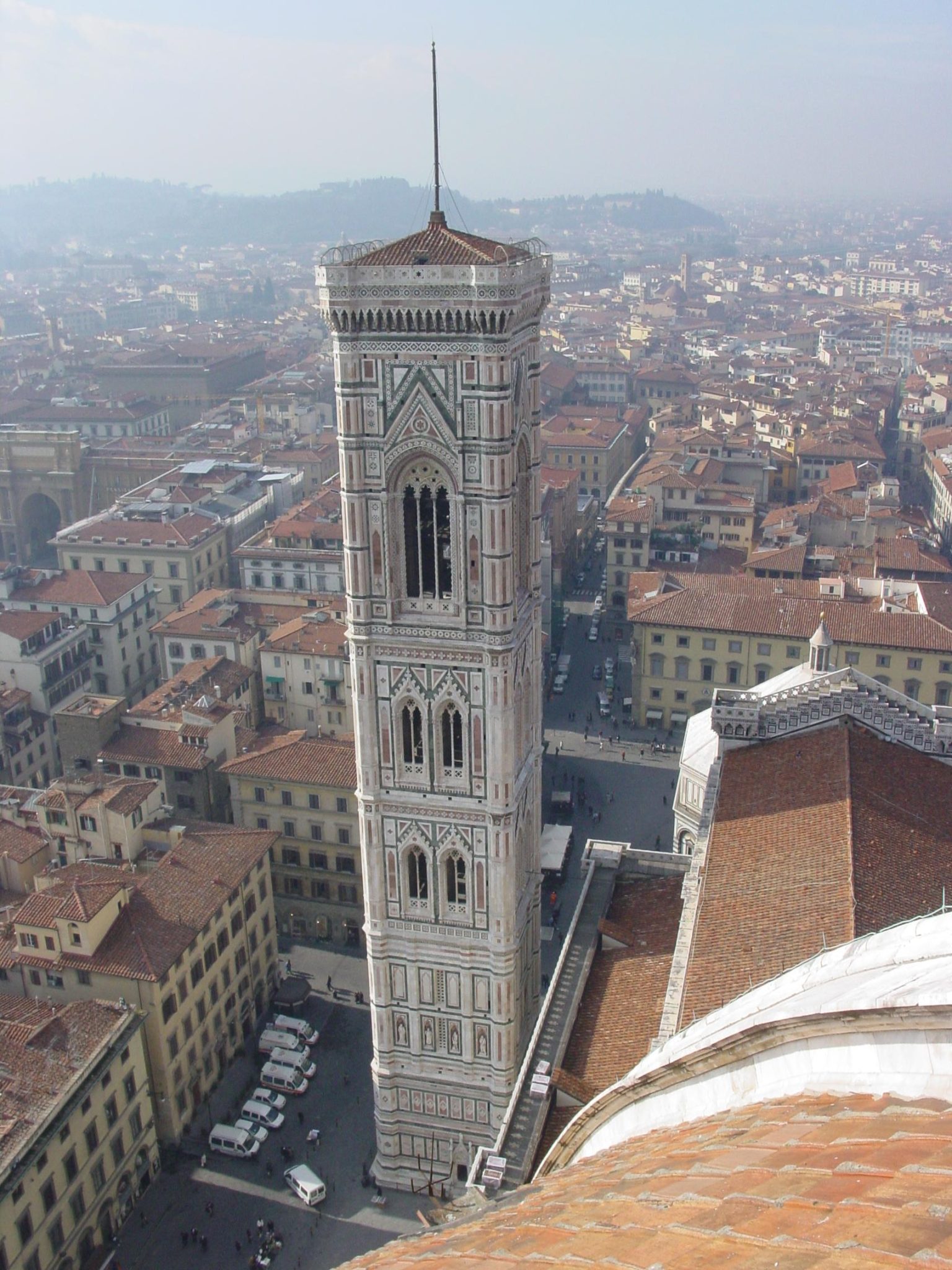 Vista del Campanile desde la Cúpula de Brunelleschi