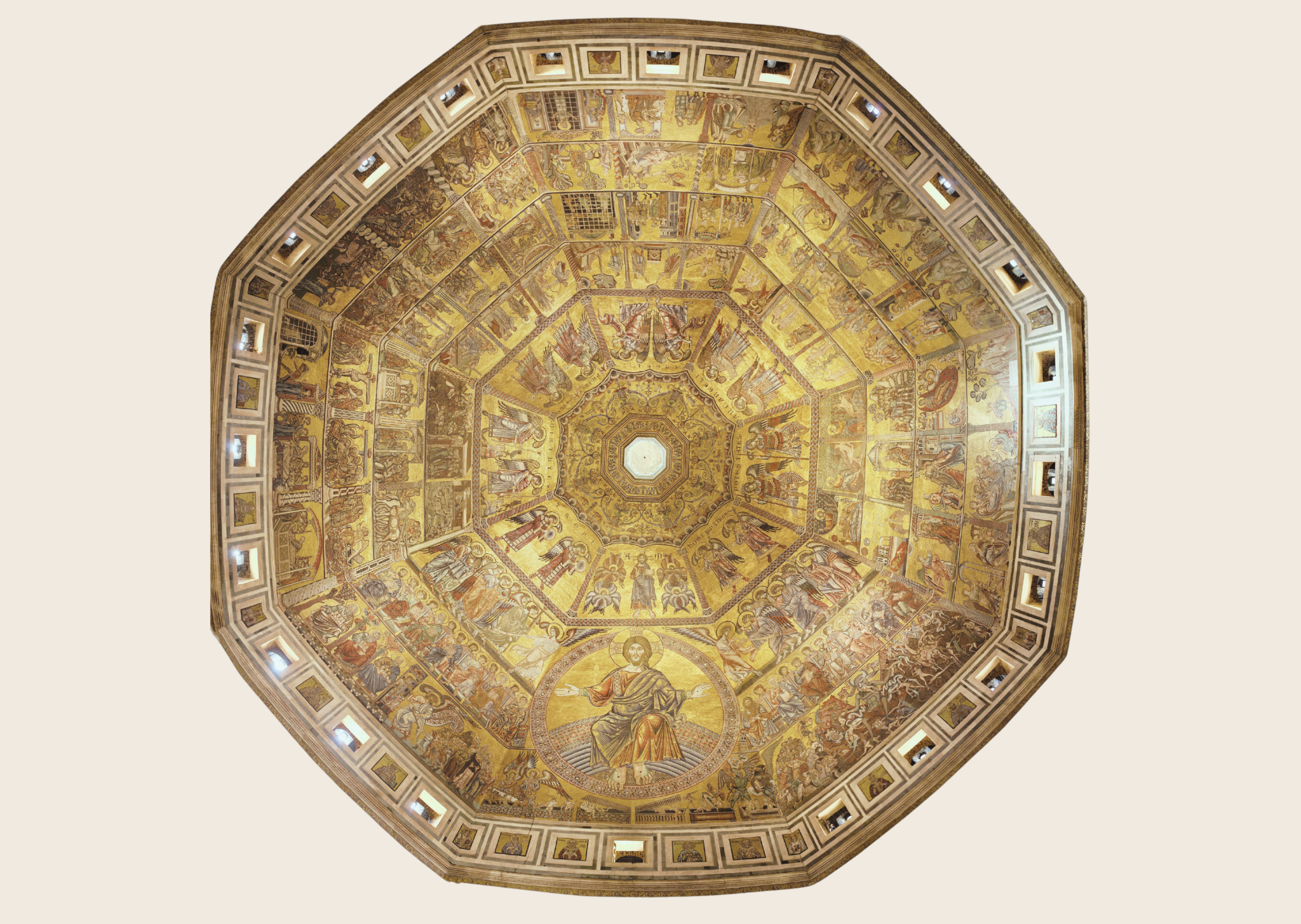 Mosaico interior de la cúpula del Battistero